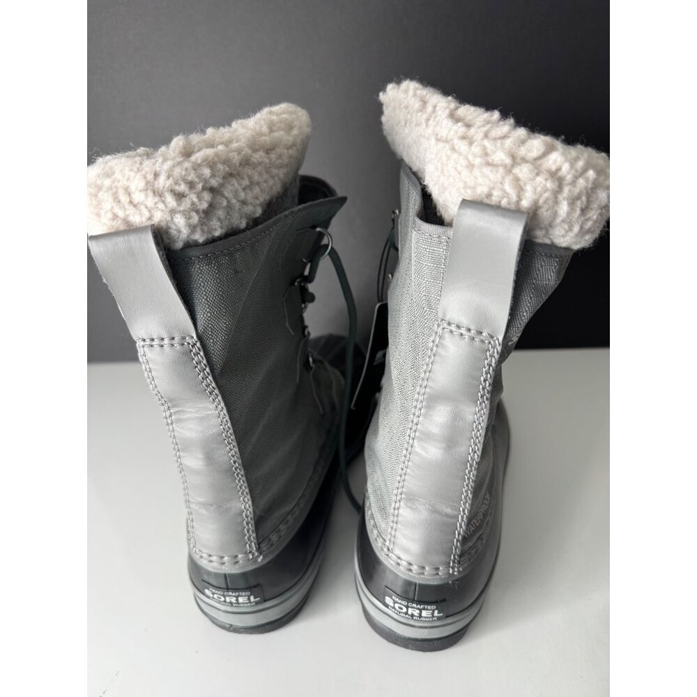 NEW Sorel 1964 PAC Nylon Waterproof Boots Mens EU 44 US 11 in Quarry & Dove - Picture 4 of 6